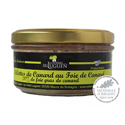 LA FERME DU LUGUEN - Rillette de canard au foie de canard