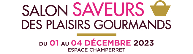 Logo salon SAVEURS des plaisirs gourmands - PARIS 2023